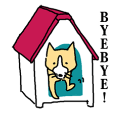 a dog that is raised with affection sticker #4481231