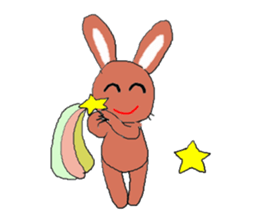 Love, healing rabbit 2 sticker #4481552