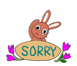 Love, healing rabbit 2 sticker #4481570