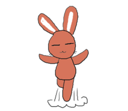 Love, healing rabbit 2 sticker #4481572