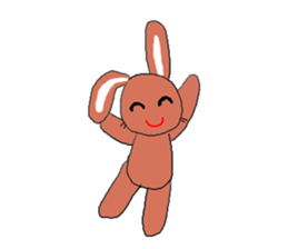 Love, healing rabbit 2 sticker #4481575