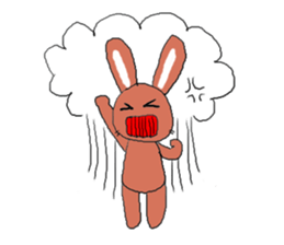 Love, healing rabbit 2 sticker #4481576