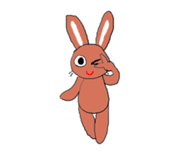 Love, healing rabbit 2 sticker #4481579
