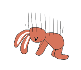 Love, healing rabbit 2 sticker #4481580