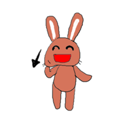 Love, healing rabbit 2 sticker #4481582