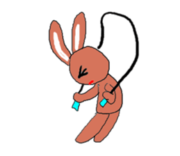 Love, healing rabbit 2 sticker #4481583