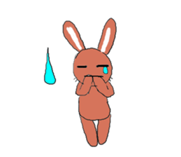 Love, healing rabbit 2 sticker #4481584