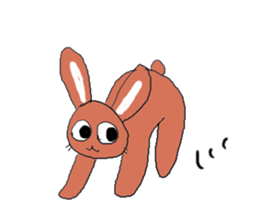 Love, healing rabbit 2 sticker #4481585