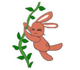 Love, healing rabbit 2 sticker #4481590