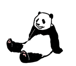 panda silent version sticker #4481992