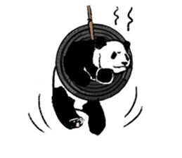 panda silent version sticker #4481996
