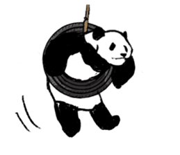 panda silent version sticker #4481997