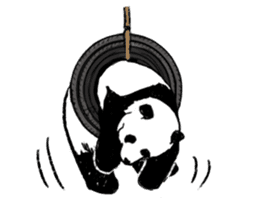 panda silent version sticker #4481998