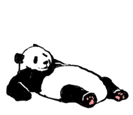 panda silent version sticker #4482002
