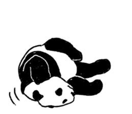 panda silent version sticker #4482003