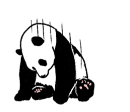 panda silent version sticker #4482008