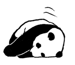 panda silent version sticker #4482009