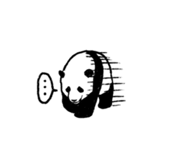 panda silent version sticker #4482010