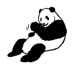 panda silent version sticker #4482013