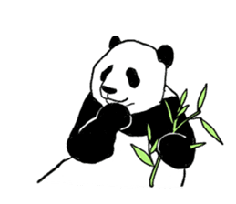 panda silent version sticker #4482016