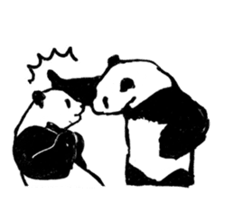 panda silent version sticker #4482017