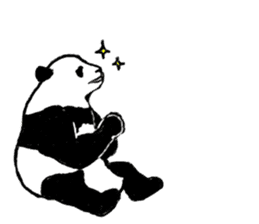panda silent version sticker #4482019