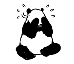 panda silent version sticker #4482022