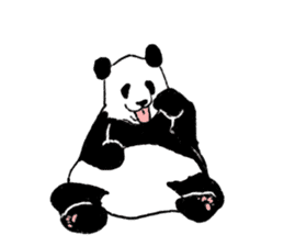 panda silent version sticker #4482023