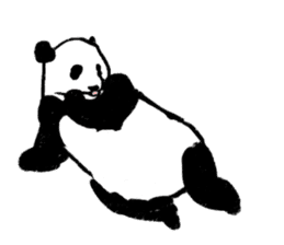 panda silent version sticker #4482024