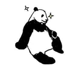 panda silent version sticker #4482025