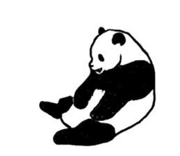 panda silent version sticker #4482026