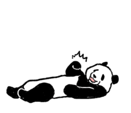 panda silent version sticker #4482027