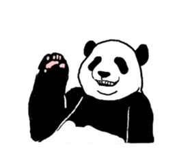 panda silent version sticker #4482028