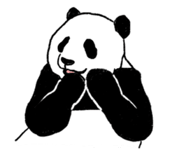 panda silent version sticker #4482029