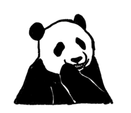panda silent version sticker #4482030