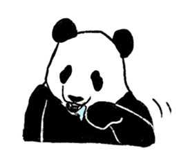 panda silent version sticker #4482031