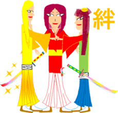 Samurai, Ninja, and Onmyoji. sticker #4483374
