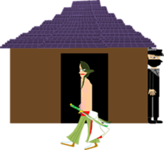 Samurai, Ninja, and Onmyoji. sticker #4483385