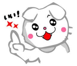 Scottish Fold White Cat (Digging) sticker #4484277