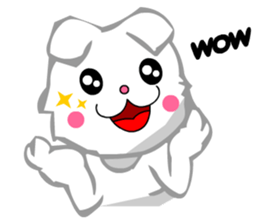 Scottish Fold White Cat (Digging) sticker #4484279