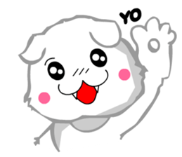 Scottish Fold White Cat (Digging) sticker #4484297