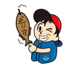 FISHING kanji Sticker sticker #4484365