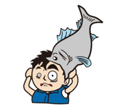 FISHING kanji Sticker sticker #4484391