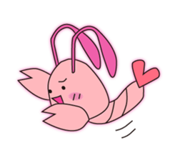 Shrimp Pippi sticker #4485077