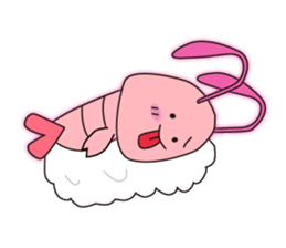 Shrimp Pippi sticker #4485082