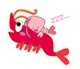 Shrimp Pippi sticker #4485099