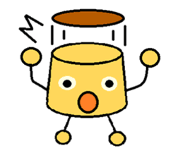 assorted kawaii puddings sticker #4485236