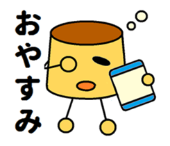 assorted kawaii puddings sticker #4485254