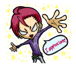 fashionista -unique people- 2 (english) sticker #4486034