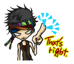 fashionista -unique people- 2 (english) sticker #4486053